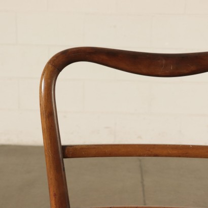 Chairs, Beech Foam and Leatherette, 1950s