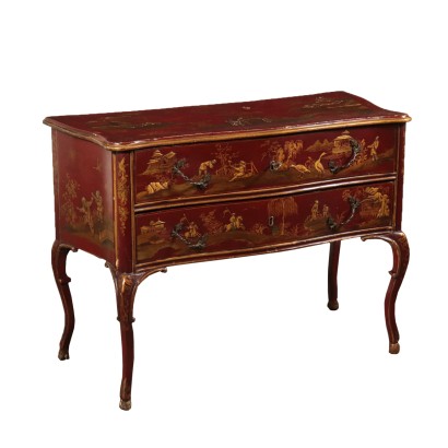 Chest Of Drawers Lacquered Chinoiserie