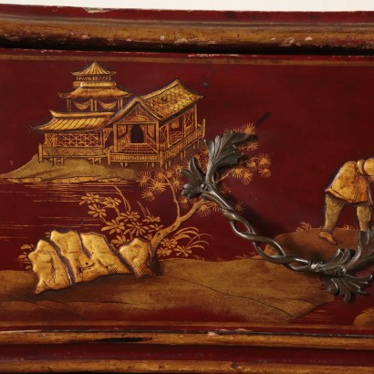 Comò Laccato Chinoiserie