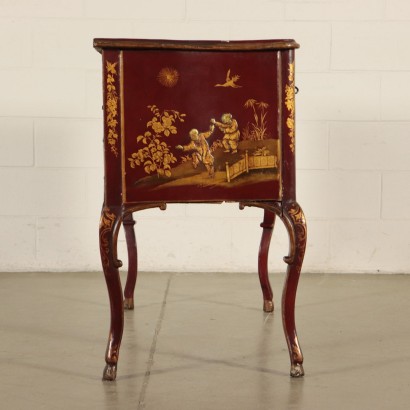 Poitrine De Tiroirs Laqué Chinoiserie