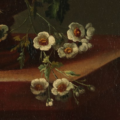 Still Life with Flowers, Oil on Canvas, Flemish School 18th Century