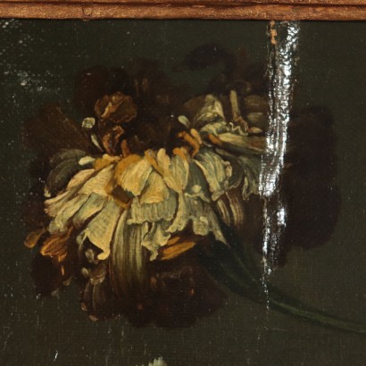 Still Life with Flowers, Oil on Canvas, Flemish School 18th Century