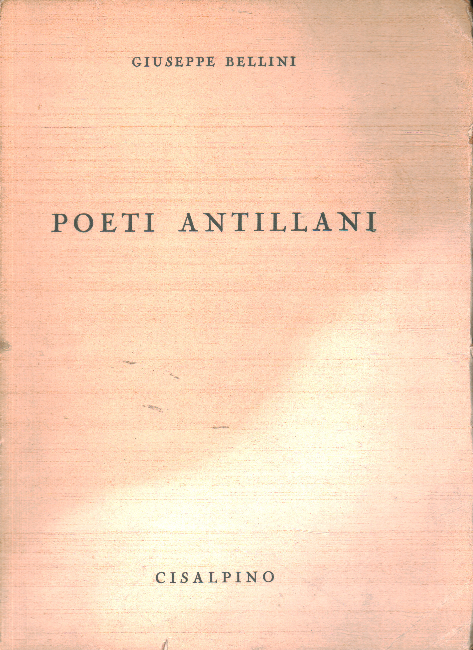 Los poetas de las antillas, Giuseppe Bellini