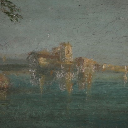 Marine Landscape Oil on Canvas 19th Century