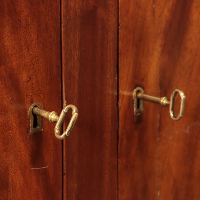 Empire Style Cupboard, Walnut, Italy 20th Century