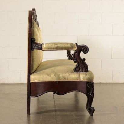 Luois Philippe Sofa, Walnut, Italy 19th Century