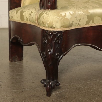 Luois Philippe Sofa, Walnut, Italy 19th Century