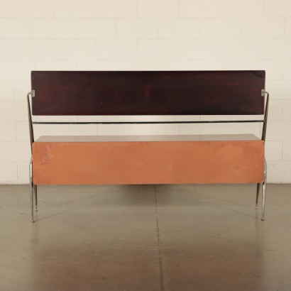 Silvio Cavatorta Dresser, Teak Veneer Brass Glass, Itay 1960s