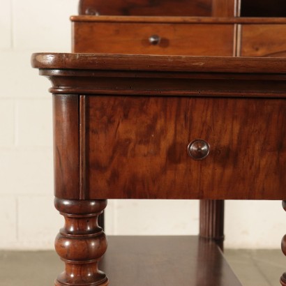 Desk Solid Walnut Leather Lombardy Italy Second Quarter 19th Century