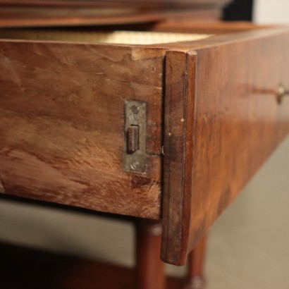 Desk Solid Walnut Leather Lombardy Italy Second Quarter 19th Century