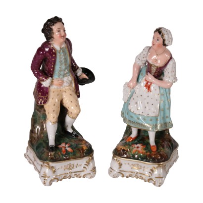 Pair of statuettes, perfume bottles