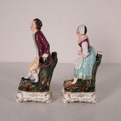 Pair of statuettes, perfume bottles