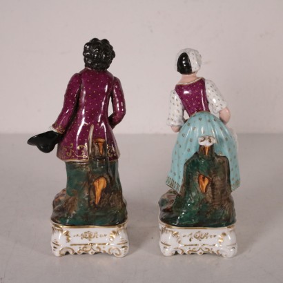 Pair of statuettes, perfume bottles