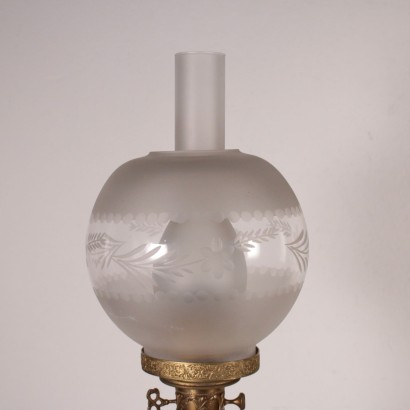 Sevres Table Lamp, Ceramic and Glass, France 20th Century