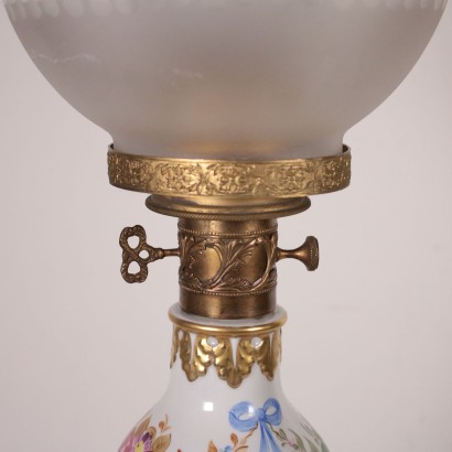 Sevres Table Lamp, Ceramic and Glass, France 20th Century