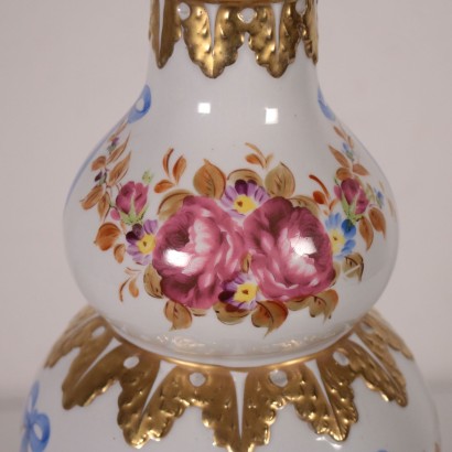 Sevres Table Lamp, Ceramic and Glass, France 20th Century