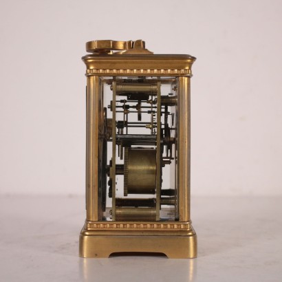 Travel Clock, Gilded Bronze, France 19th-20th Century