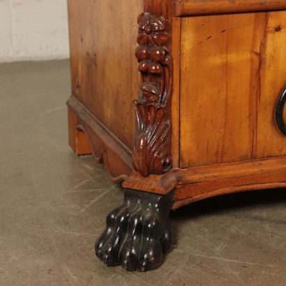 Biedermeier Secretaire, Marple and Ebony, Austria 19th Century