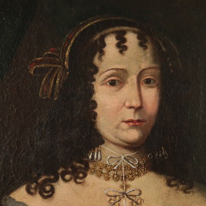 Portrait of a Noblewoman, Oil on Canvas, 17th Century