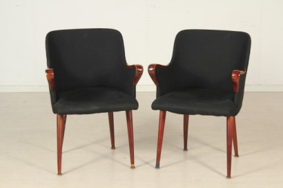 modernariato, sedie, sedie osvaldo borsani, sedie anni 50, sedie arredamenti borsani varedo, coppia di sedie, sedie p 35, sedie
