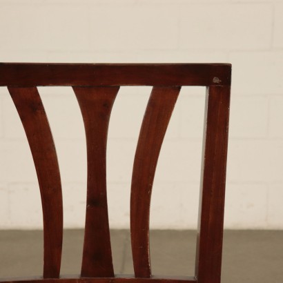 Group of Eight Straw Chairs, Elm, 20th Century