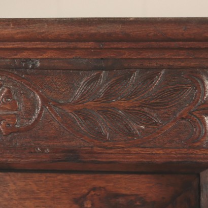 Carved Cupboard, Sessile Oak, Northern Europe 19th Century