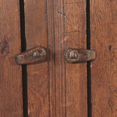 Carved Cupboard, Sessile Oak, Northern Europe 19th Century