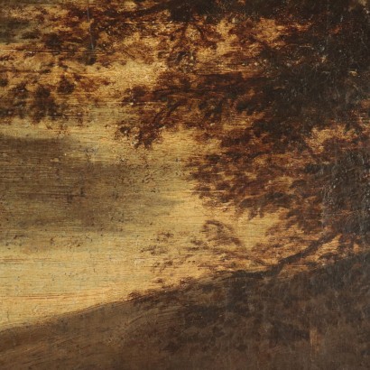 Battle Scene, Oil on Canvas, Lombard School, 17th Century