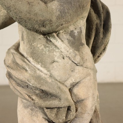 Escultura de jardín con Putto