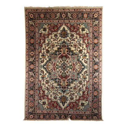 Heriz Carpet, Cotton and Wool, Romania 1990s