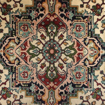 Heriz Carpet, Cotton and Wool, Romania 1990s