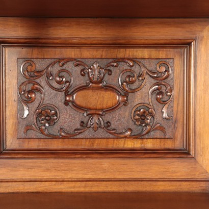 Neo-Renaissance Walnut Cupboard, Italy 20th Century