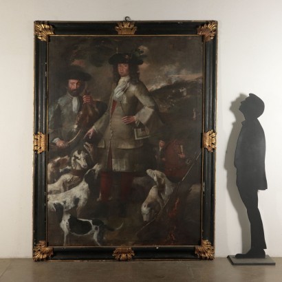 Ritratto di cacciatore del XVIII secolo