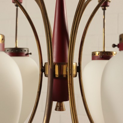 modernariato, modernariato di design, lampadario, lampadario modernariato, lampadario di modernariato, lampadario italiano, lampadario vintage, lampadario anni '60, lampadario design anni 60,Lampada Anni 50