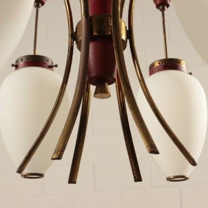 modernariato, modernariato di design, lampadario, lampadario modernariato, lampadario di modernariato, lampadario italiano, lampadario vintage, lampadario anni '60, lampadario design anni 60,Lampada Anni 50