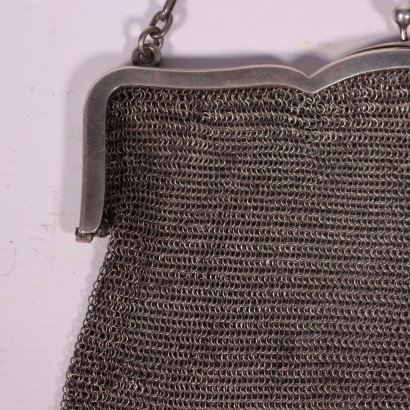 Handtasche Abendkleid Vintage In Silber