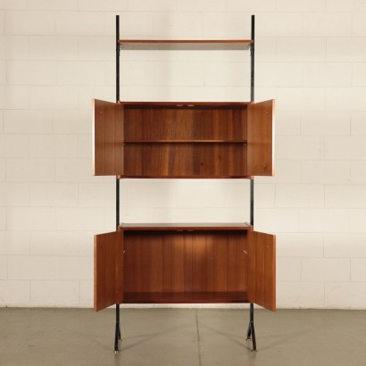 Bookcase, Teak Veneer, Italy 1950s-1960s