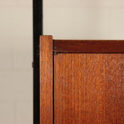 Bookcase, Teak Veneer, Italy 1950s-1960s