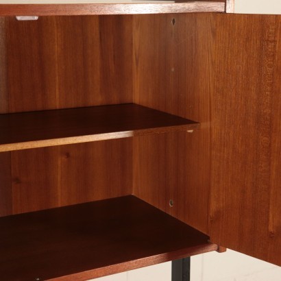 Bookcase, Teak Veneer, Italy 1950s-1960s