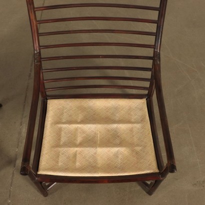 Armchairs Bamboo Foam and Fabric Italy 1980s