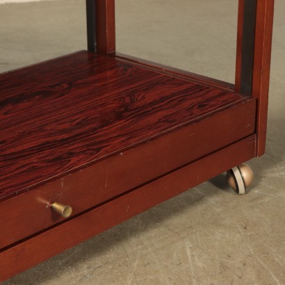 Service Trolley Rosewood Veneer Italy 1960s