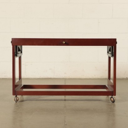 Service Trolley Rosewood Veneer Italy 1960s