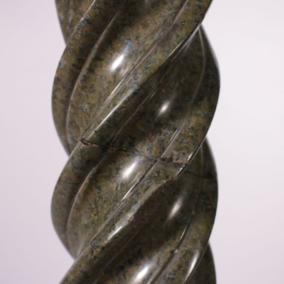 Green Serpentine Marble Column, Italy 20th Century