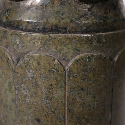 Green Serpentine Marble Column, Italy 20th Century