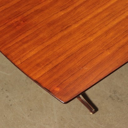 Table, Rosewood Veneer and Brass, Cantù, Italy 1960s GMA