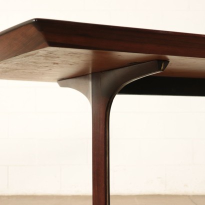 Table, Rosewood Veneer and Brass, Cantù, Italy 1960s GMA