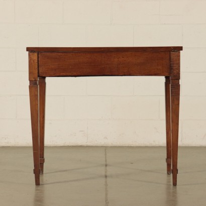 Small Emilian Neo-Classical Table, Walnut, Marble, Italy 18th Century