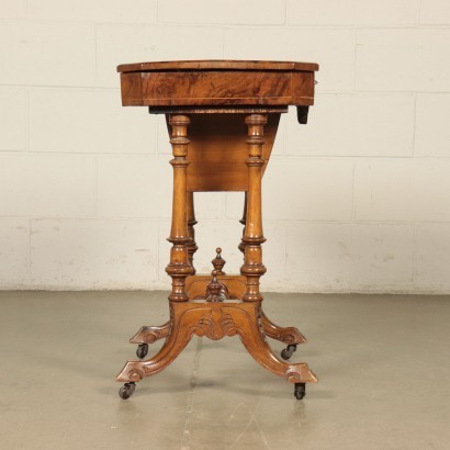 British Game Table, Walnut, England 19th Century