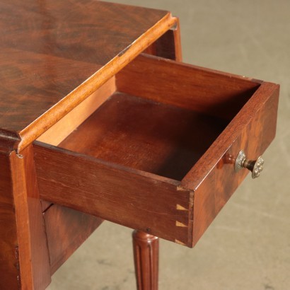 Small Working Table, Mahogany, Italy 19th Century