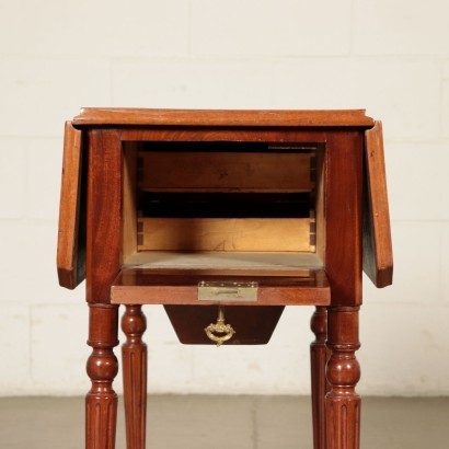 Small Working Table, Mahogany, Italy 19th Century